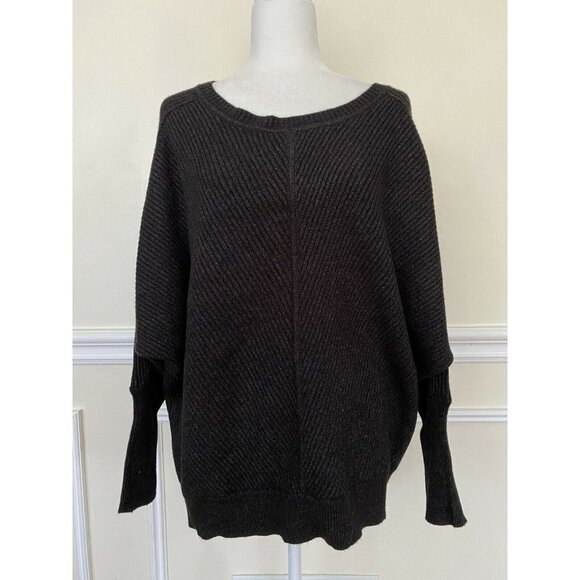 Devotion by Cyrus women warm sweater rayon blend Phantom Heather size M - Picture 3 of 6